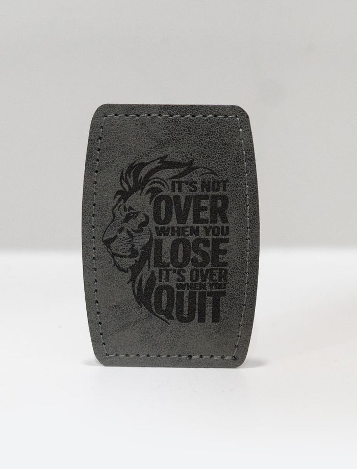 Faux Leather Patch - Not Over