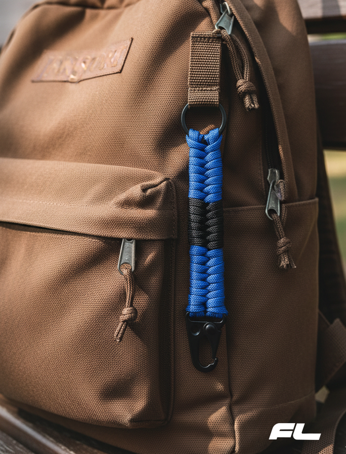 Paracord Rank keychain
