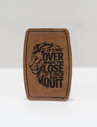 Faux Leather Patch - Not Over
