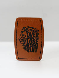 Faux Leather Patch - Not Over