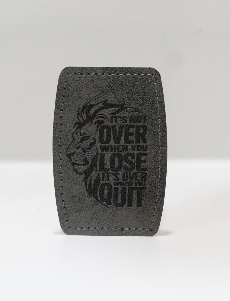 Faux Leather Patch - Not Over