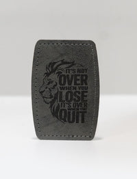 Faux Leather Patch - Not Over
