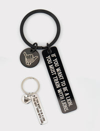 Keychain - Be a lion (Let's Roll)
