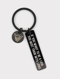 Keychain - Be a lion (Let's Roll)